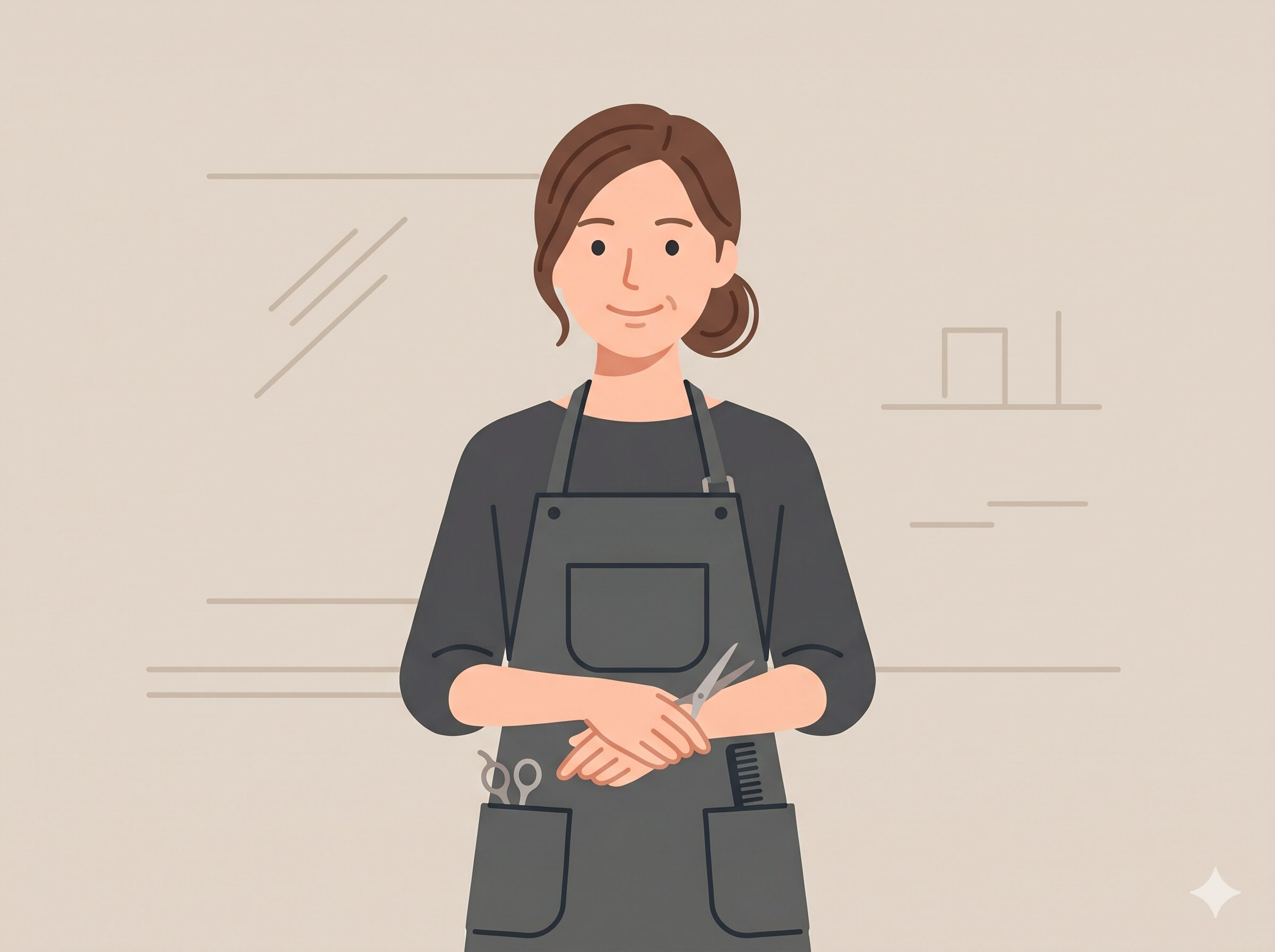 店長 岡本紗良(美容師) - 父さん専用眉毛ヒゲの店 大阪・天王寺